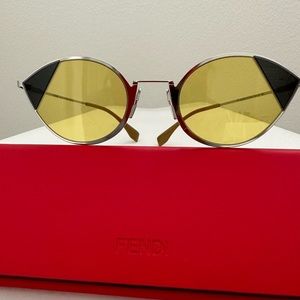 Fendi Cat Eye Sunglasses, NWOT & Authentication card